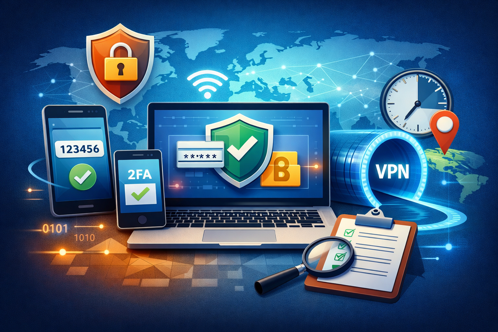 Vzdialený prístup pod kontrolou: MFA, VPN a pravidlá, ktoré znižujú riziko