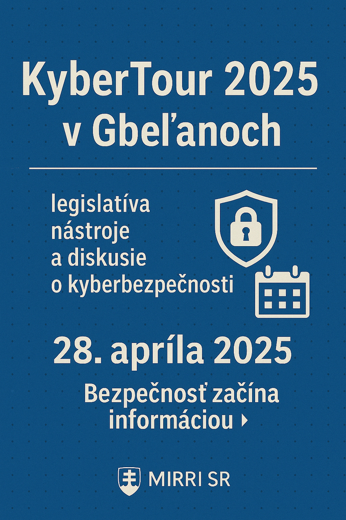 KyberTour 2025 tentokrát v Gbeľanoch pri Žiline Kyberbezpečnosť pre samosprávy
