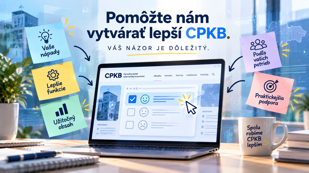 CPKB tvoríme pre vás. Pomôžte nám ho zlepšovať.