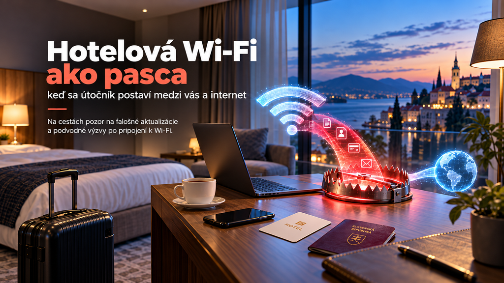 Hotelová Wi-Fi ako pasca: keď sa útočník postaví medzi vás a internet